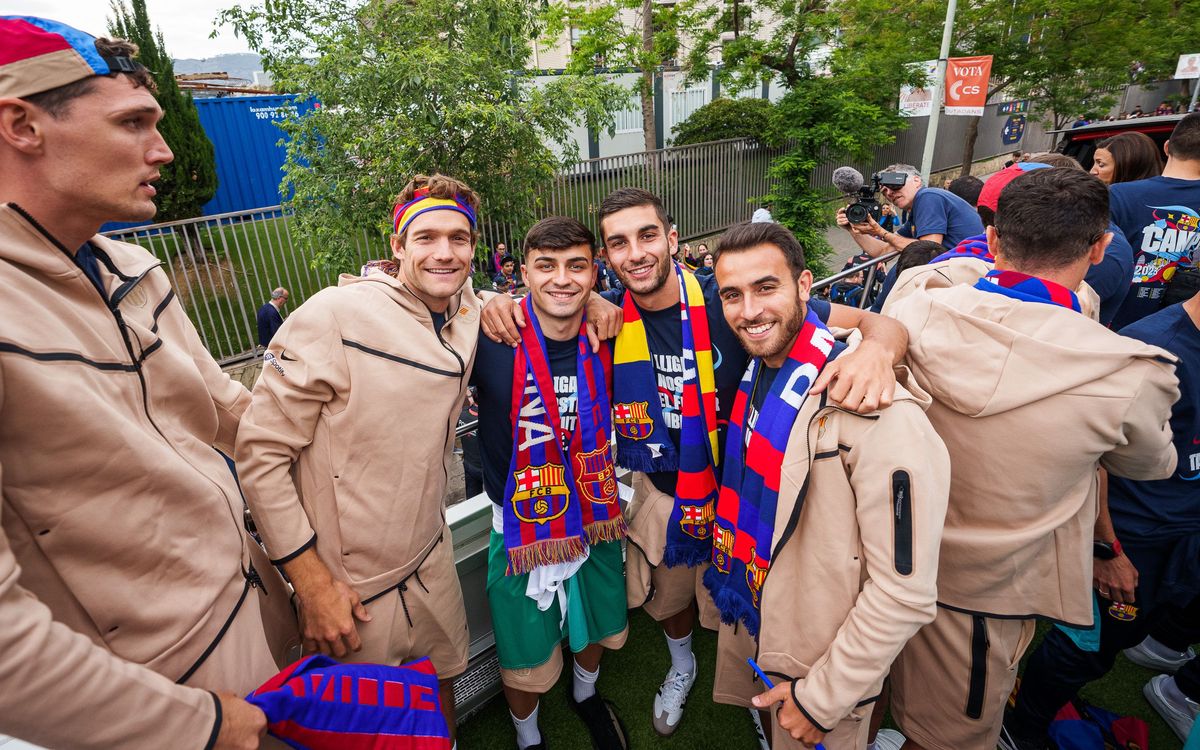 15 Barça players win their first Liga title